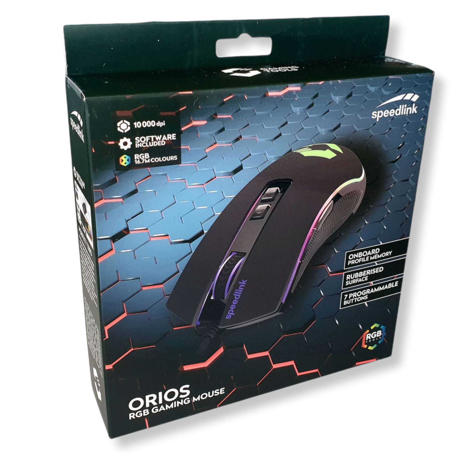 USB mit RGB-Beleuchtung Maus schwarz – Speedlink® - Gaming RGB ORIOS – iTEMZ4U