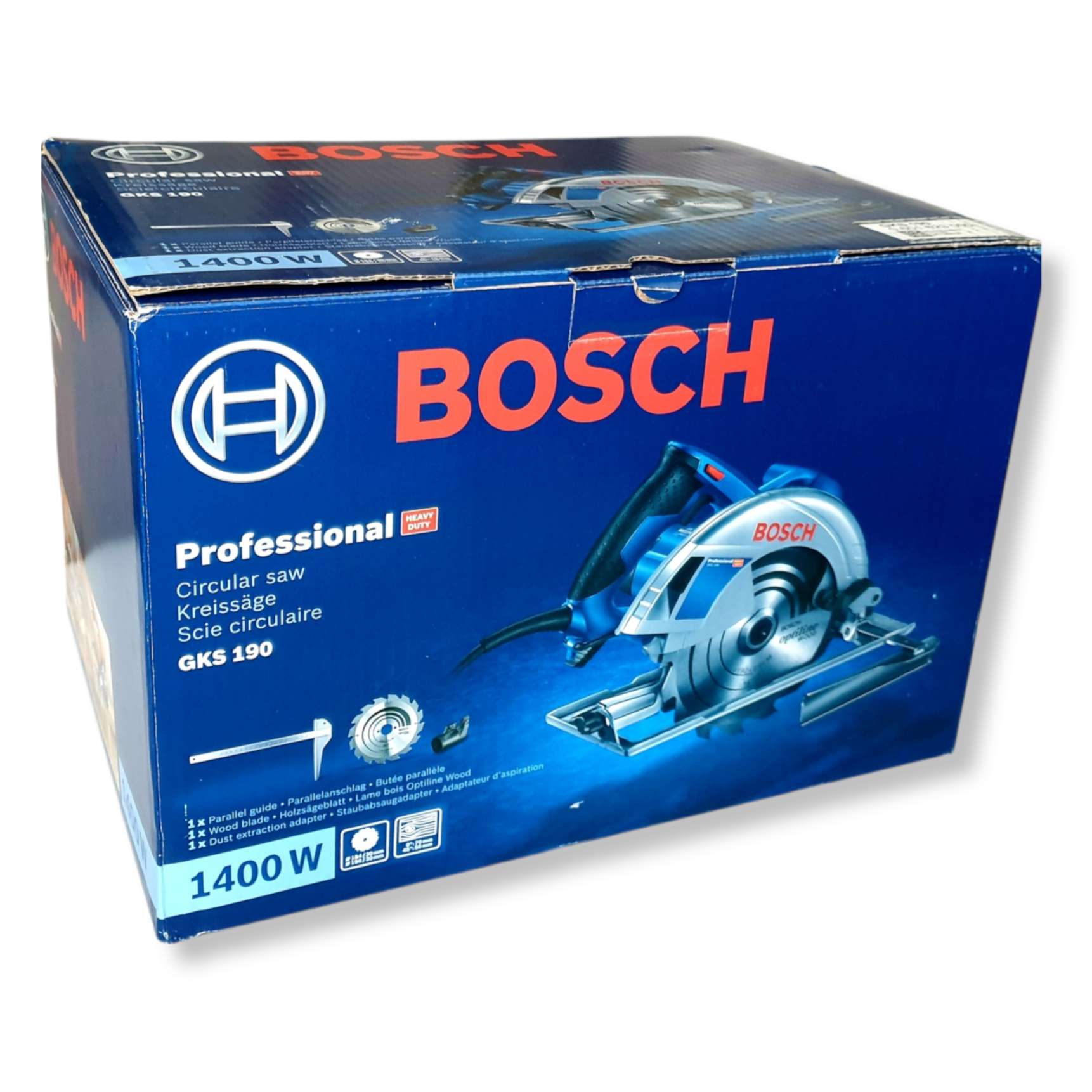 Professional iTEMZ4U Handkreissäge Bosch Watt GKS 190 – 1400 -