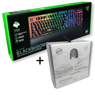 set-blackwidow-v3-gaming-tastatur-green-switches-seiren-mini-streaming-mikrofon-mercury-weiss