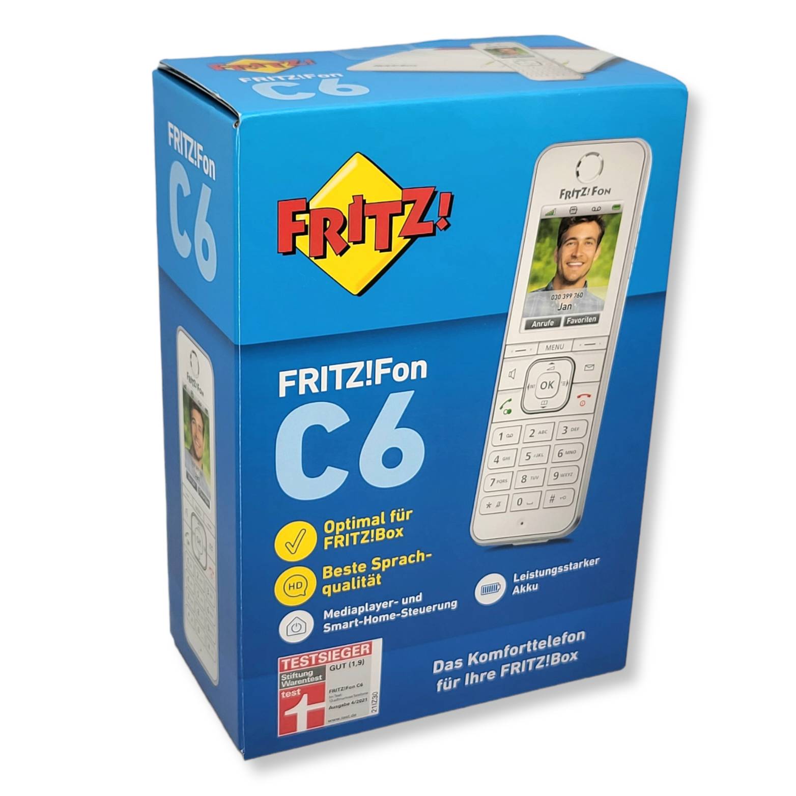 AVM FRITZ!Fon C6 weiß – Schnurloses DECT Telefon - iTEMZ4U